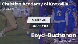 Matchup: Christian Academy vs. Boyd-Buchanan  2020