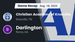 Recap: Christian Academy of Knoxville vs. Darlington  2023