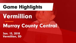 Vermillion  vs Murray County Central  Game Highlights - Jan. 13, 2018