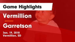 Vermillion  vs Garretson  Game Highlights - Jan. 19, 2018