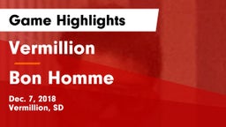 Vermillion  vs Bon Homme  Game Highlights - Dec. 7, 2018