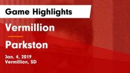 Vermillion  vs Parkston Game Highlights - Jan. 4, 2019