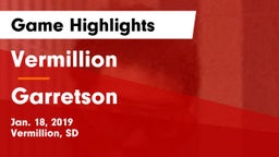 Vermillion  vs Garretson  Game Highlights - Jan. 18, 2019