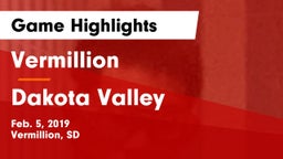 Vermillion  vs Dakota Valley  Game Highlights - Feb. 5, 2019