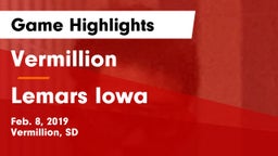 Vermillion  vs Lemars Iowa Game Highlights - Feb. 8, 2019