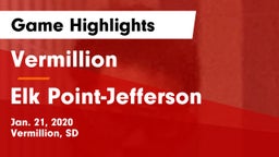 Vermillion  vs Elk Point-Jefferson  Game Highlights - Jan. 21, 2020
