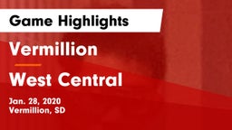 Vermillion  vs West Central  Game Highlights - Jan. 28, 2020