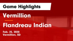 Vermillion  vs Flandreau Indian Game Highlights - Feb. 25, 2020