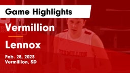 Vermillion  vs Lennox  Game Highlights - Feb. 28, 2023