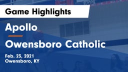 Apollo  vs Owensboro Catholic  Game Highlights - Feb. 23, 2021