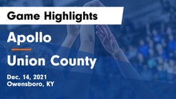 Apollo  vs Union County  Game Highlights - Dec. 14, 2021