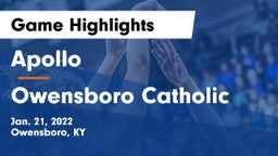 Apollo  vs Owensboro Catholic  Game Highlights - Jan. 21, 2022