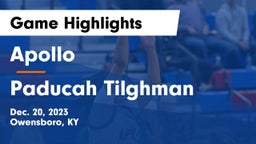 Apollo  vs Paducah Tilghman  Game Highlights - Dec. 20, 2023