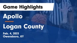 Apollo  vs Logan County  Game Highlights - Feb. 4, 2023