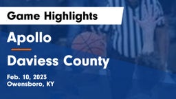 Apollo  vs Daviess County  Game Highlights - Feb. 10, 2023