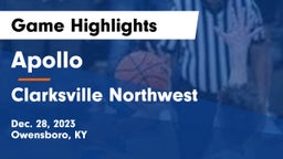Apollo  vs Clarksville Northwest Game Highlights - Dec. 28, 2023