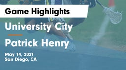 University City  vs Patrick Henry  Game Highlights - May 14, 2021
