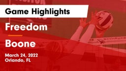 Freedom  vs Boone Game Highlights - March 24, 2022
