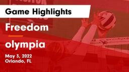 Freedom  vs olympia Game Highlights - May 3, 2022