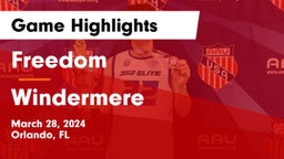 Freedom  vs Windermere  Game Highlights - March 28, 2024
