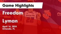 Freedom  vs Lyman  Game Highlights - April 16, 2024