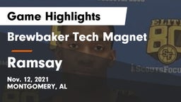 Brewbaker Tech Magnet  vs Ramsay  Game Highlights - Nov. 12, 2021