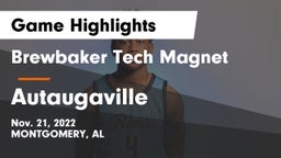 Brewbaker Tech Magnet  vs Autaugaville  Game Highlights - Nov. 21, 2022