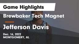 Brewbaker Tech Magnet  vs Jefferson Davis  Game Highlights - Dec. 16, 2022