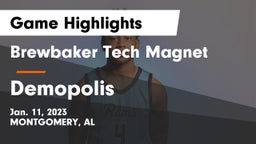 Brewbaker Tech Magnet  vs Demopolis  Game Highlights - Jan. 11, 2023