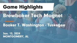 Brewbaker Tech Magnet  vs Booker T. Washington  - Tuskegee Game Highlights - Jan. 13, 2024