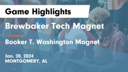 Brewbaker Tech Magnet  vs Booker T. Washington Magnet Game Highlights - Jan. 20, 2024