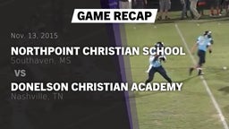 Recap: Northpoint Christian School vs. Donelson Christian Academy  2015