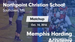 Matchup: Northpoint Christian vs. Memphis Harding Academy 2016