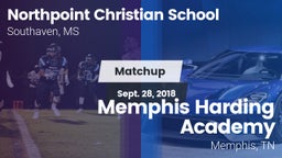 Matchup: Northpoint Christian vs. Memphis Harding Academy 2018