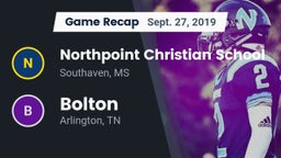Recap: Northpoint Christian School vs. Bolton  2019