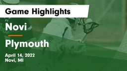 Novi  vs Plymouth  Game Highlights - April 14, 2022