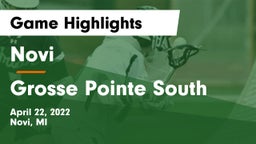 Novi  vs Grosse Pointe South  Game Highlights - April 22, 2022