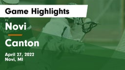 Novi  vs Canton  Game Highlights - April 27, 2022