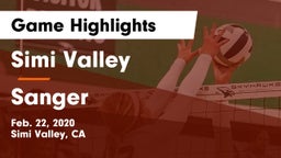 Simi Valley  vs Sanger  Game Highlights - Feb. 22, 2020
