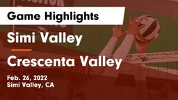 Simi Valley  vs Crescenta Valley  Game Highlights - Feb. 26, 2022
