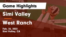 Simi Valley  vs West Ranch  Game Highlights - Feb. 26, 2022