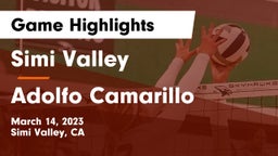 Simi Valley  vs Adolfo Camarillo  Game Highlights - March 14, 2023