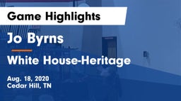 Jo Byrns  vs White House-Heritage  Game Highlights - Aug. 18, 2020