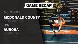 Recap: McDonald County  vs. Aurora  2015