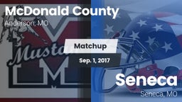 Matchup: McDonald County vs. Seneca  2017