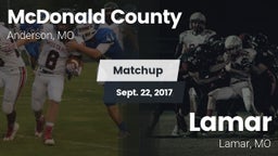 Matchup: McDonald County vs. Lamar  2017