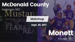 Matchup: McDonald County vs. Monett  2017