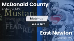 Matchup: McDonald County vs. East Newton  2017