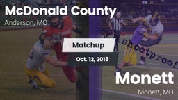 Matchup: McDonald County vs. Monett  2018