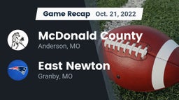 Recap: McDonald County  vs. East Newton  2022